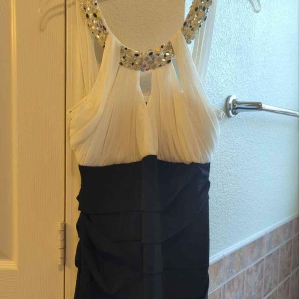 Black & White Semi-Formal Dress